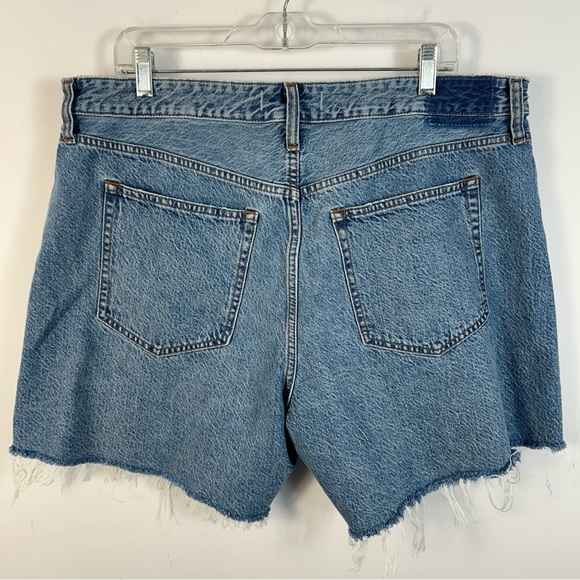 Abercrombie & Fitch Light Blue Curve Denim Women Shorts 33 - Picture 3 of 8